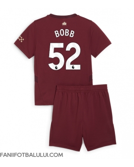 Manchester City Oscar Bobb #52 Echipament de Fotbal Replică 2024-25 Copii Treilea (+ Șorturi)
